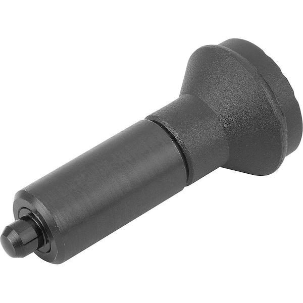 Indexing Plunger Wo Collar Size:4, D1=22, D=10, L=80, Form:L Wo. Groove, Steel Hard, Comp: Plastic